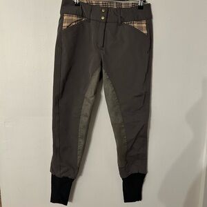 Equine couture women’s  Brown Riding Pants. Baker Elite. Sz 26